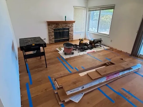 Laminate Flooring Bottom - After